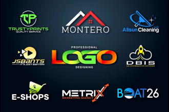 I will design Modern Creative minimalist business logo design