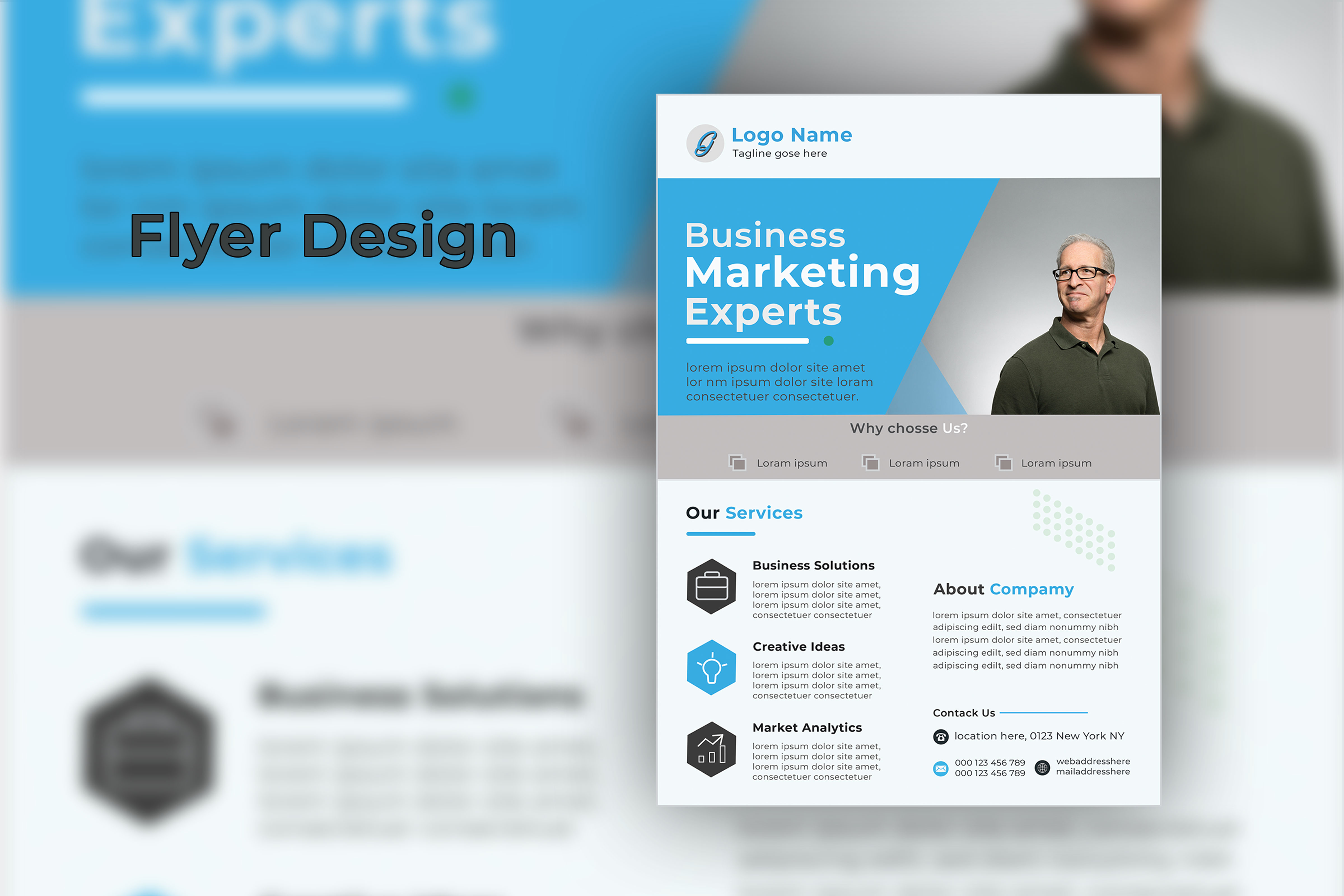 I will design business flyer in 8 hours