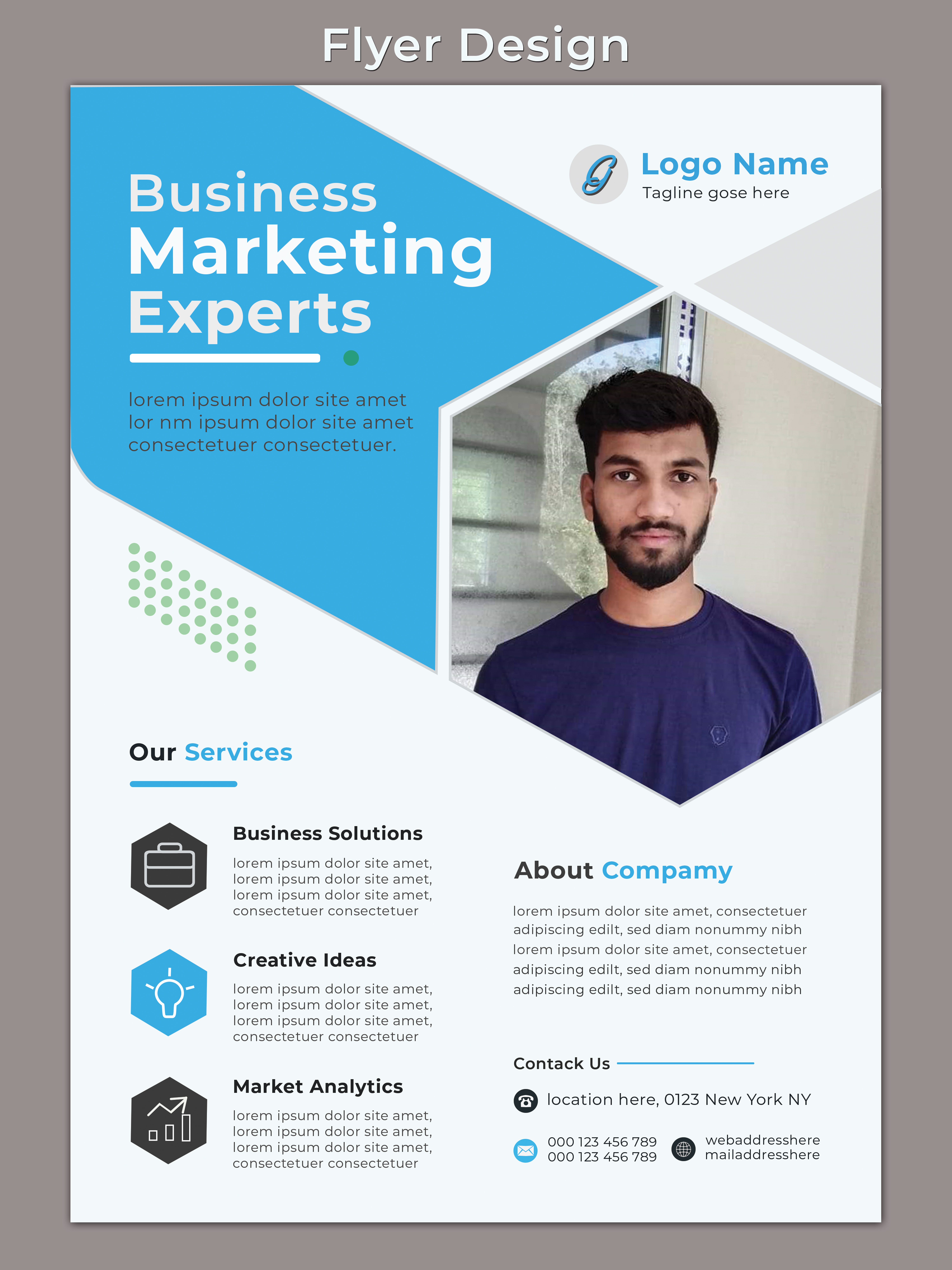 I will design business flyer in 8 hours