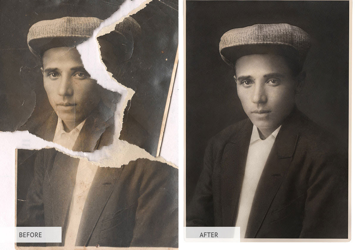 Restore retouch photo restoration, repair,fix professionally