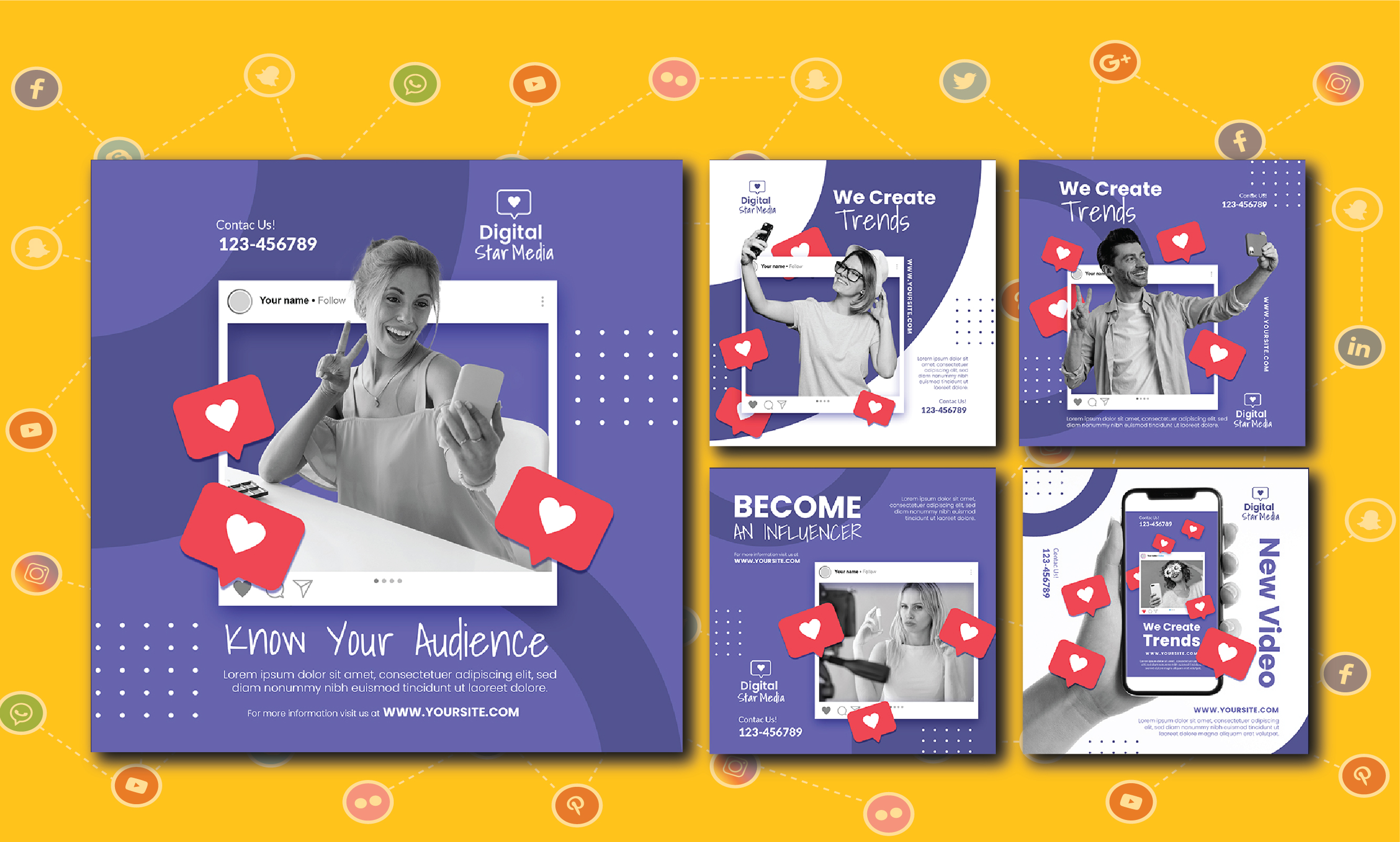 I will do social media design, social media Advertising design 