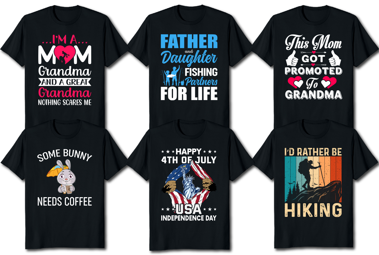 I will do custom trendy T-shirt Design for your POD business