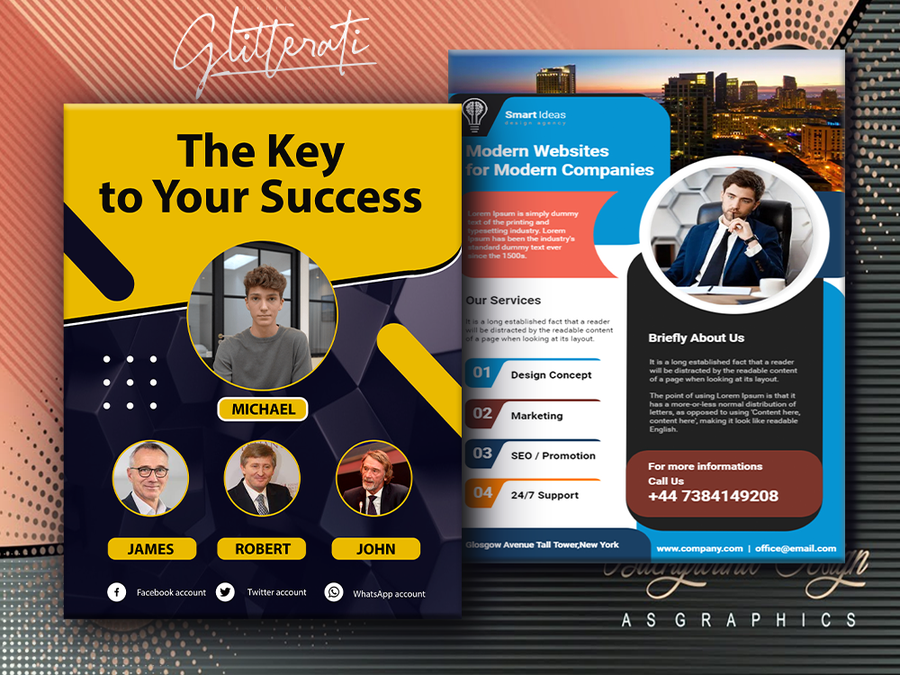 I will design professional flyer or brochure for your business