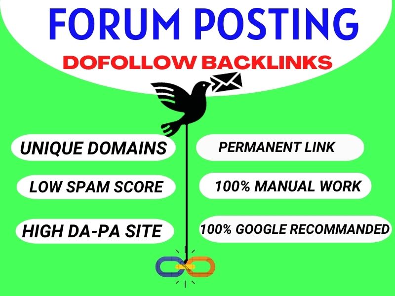 I will provide 80 forum posting backlinks to high da ...