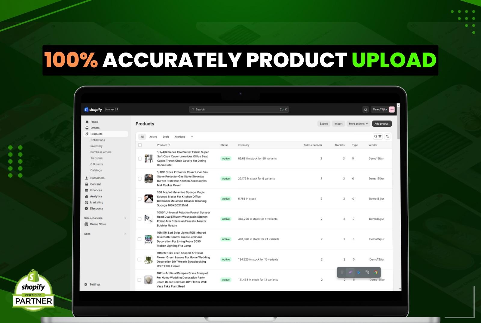 I will do prodoct upload to shopify or woocommerce or any ecommerce store accurately seo friendly
