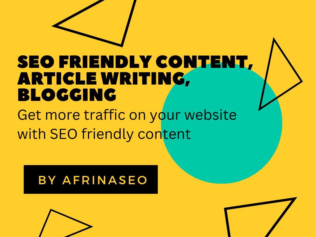 I will write SEO friendly content, article, blog post in 1500 words for you