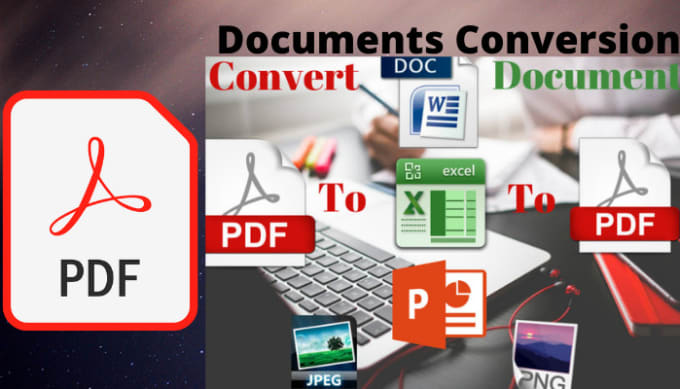 I will convert PDF to WORD ,Excel ,JPEG and PNG 20 pages