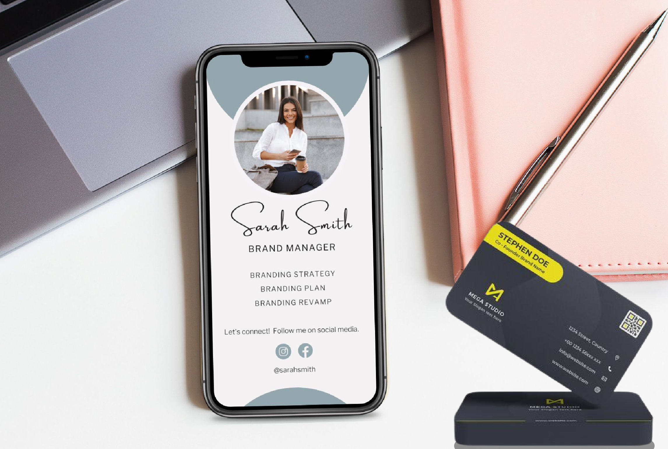 I will do creative, minimalist, luxury business card design for you