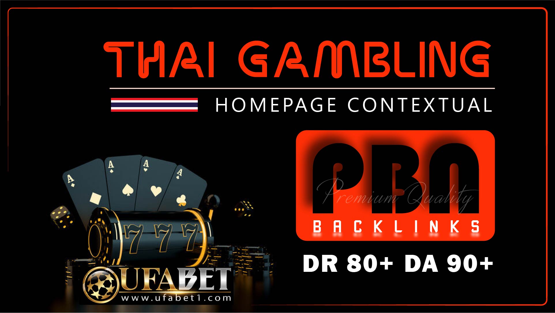Skyrocket Rank Thai-Korean-Indonesian 50 PBN Casino Gambling UFAbet Slots Poker Backlinks