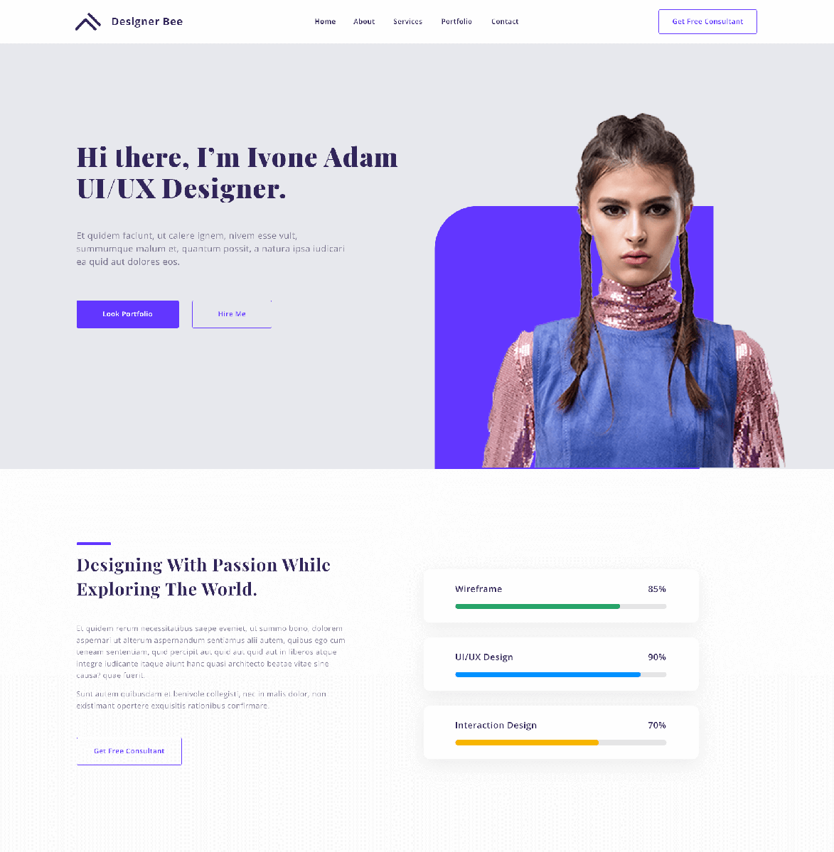 I will Design and Develop Your Personal Portfolio Resume website