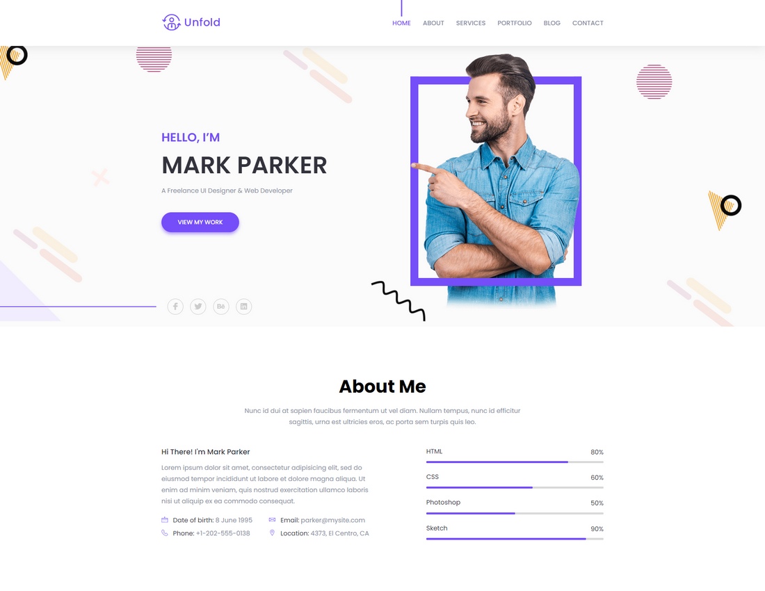 I will Design and Develop Your Personal Portfolio Resume website