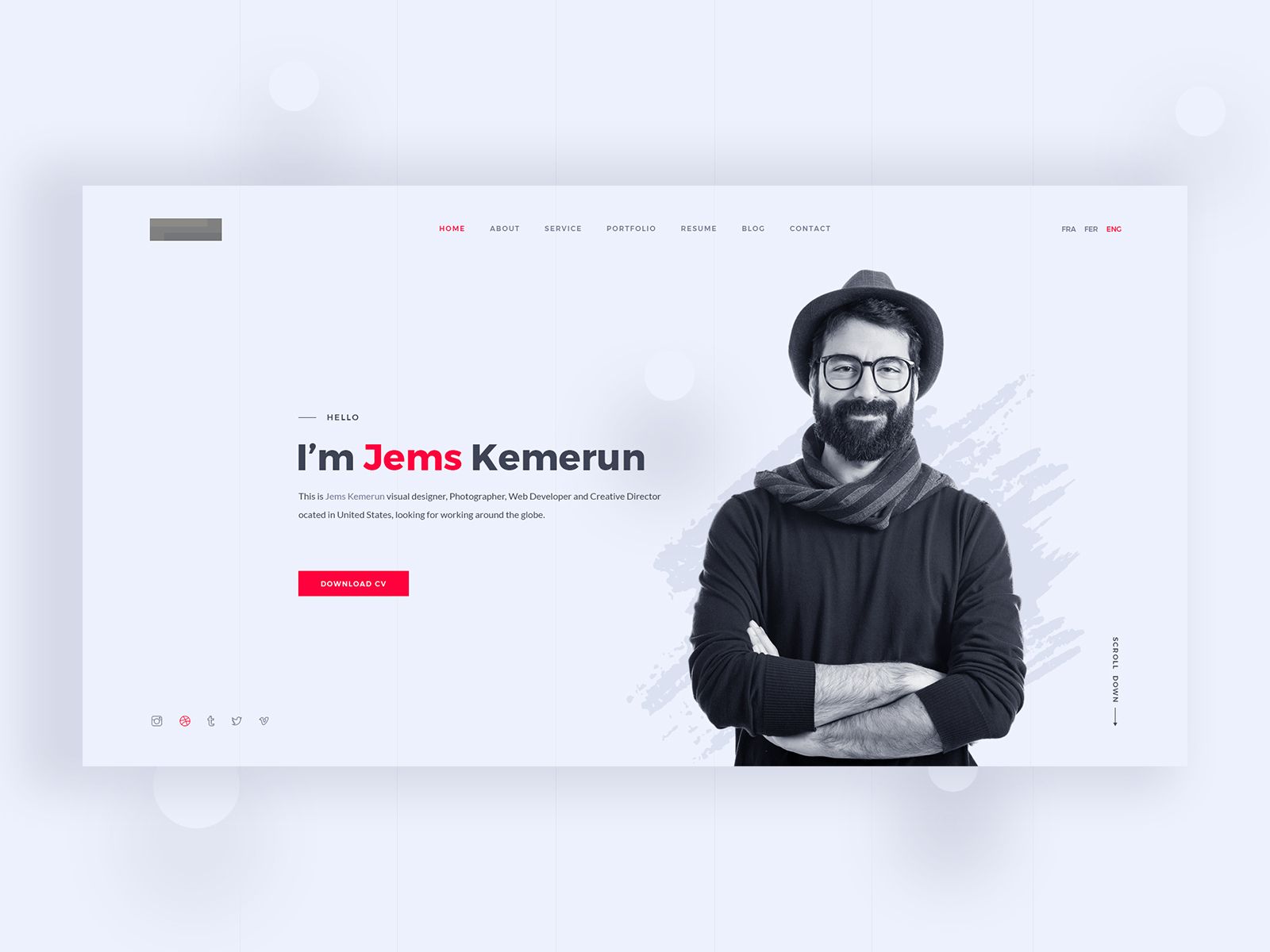 I will Design and Develop Your Personal Portfolio Resume website
