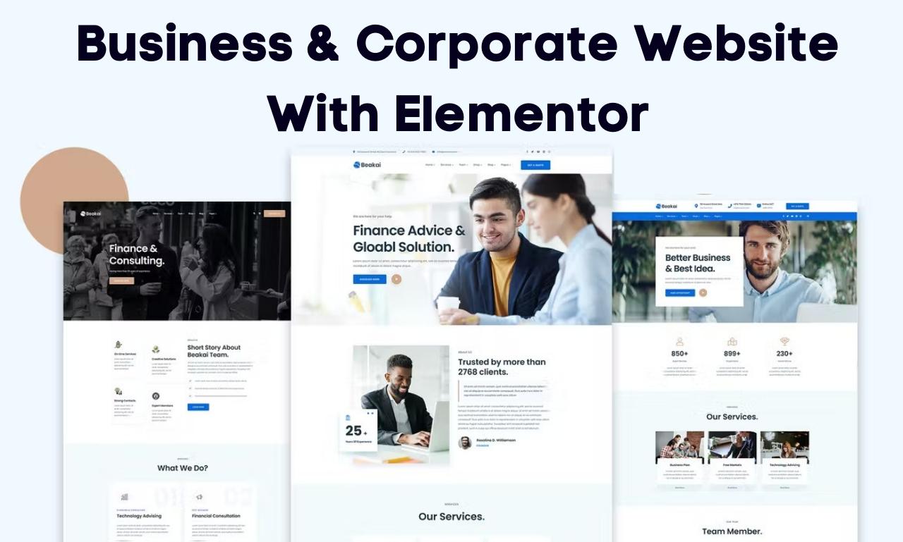 I will build a responsive WordPress website design & redesign with elementor pro 