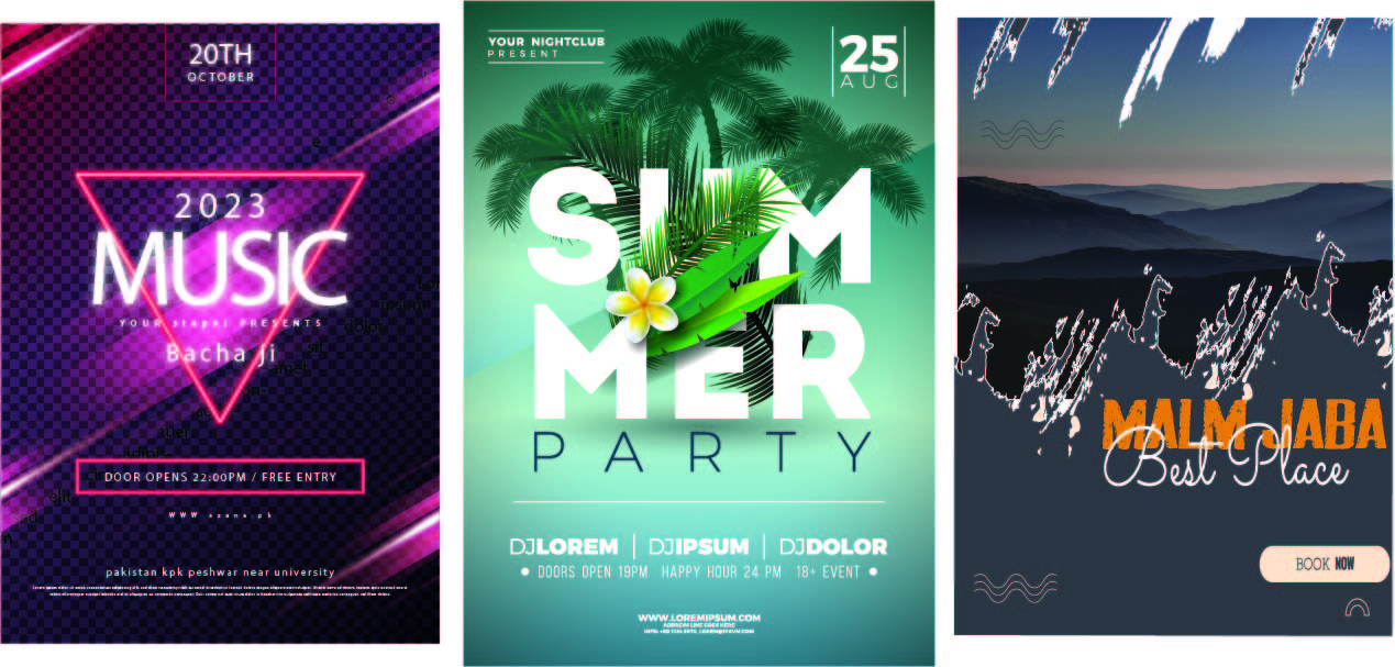 I will design professional party, business poster, flyer, banners for you within 24 hrs