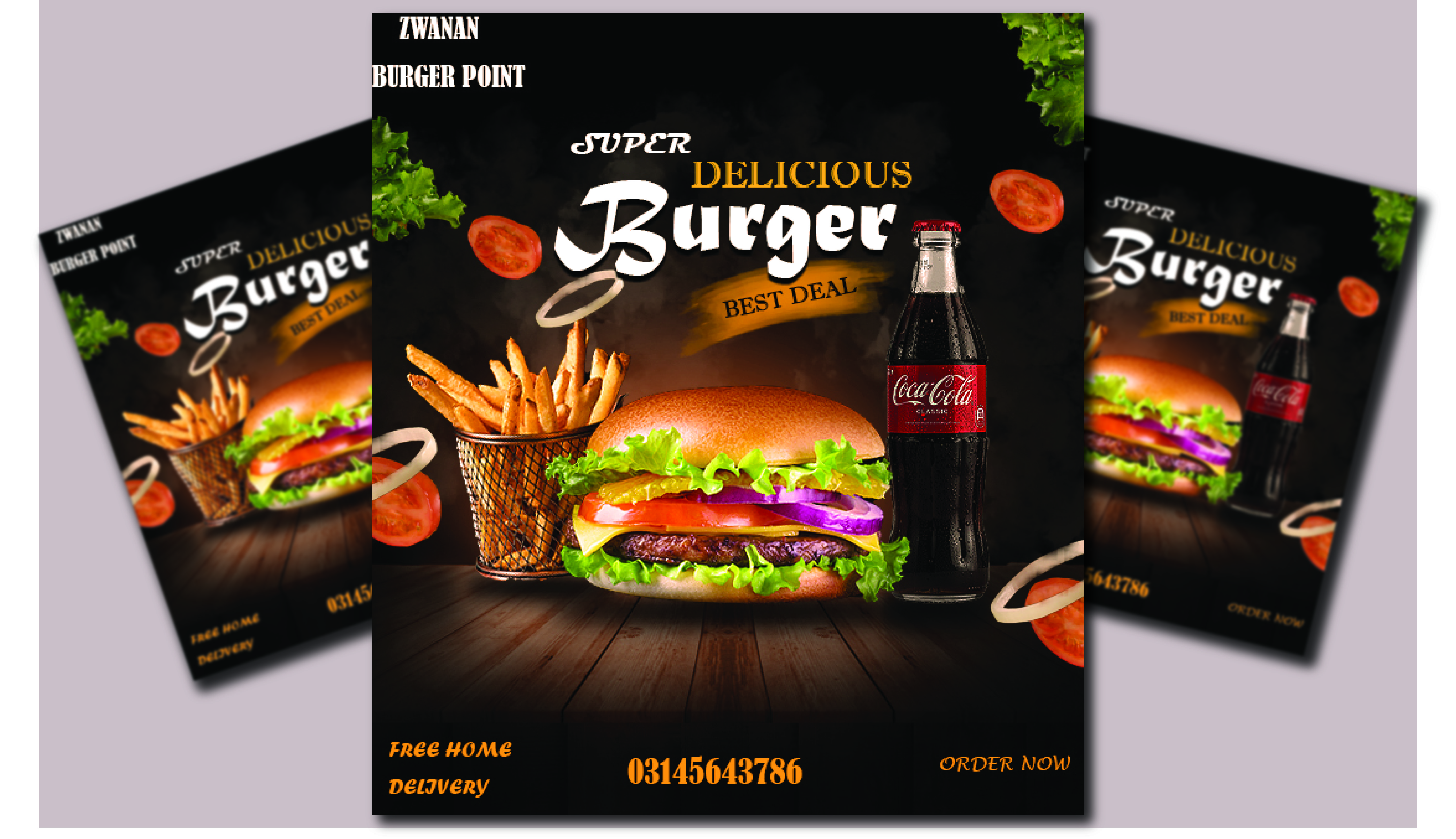 I will design professional party, business poster, flyer, banners for you within 24 hrs