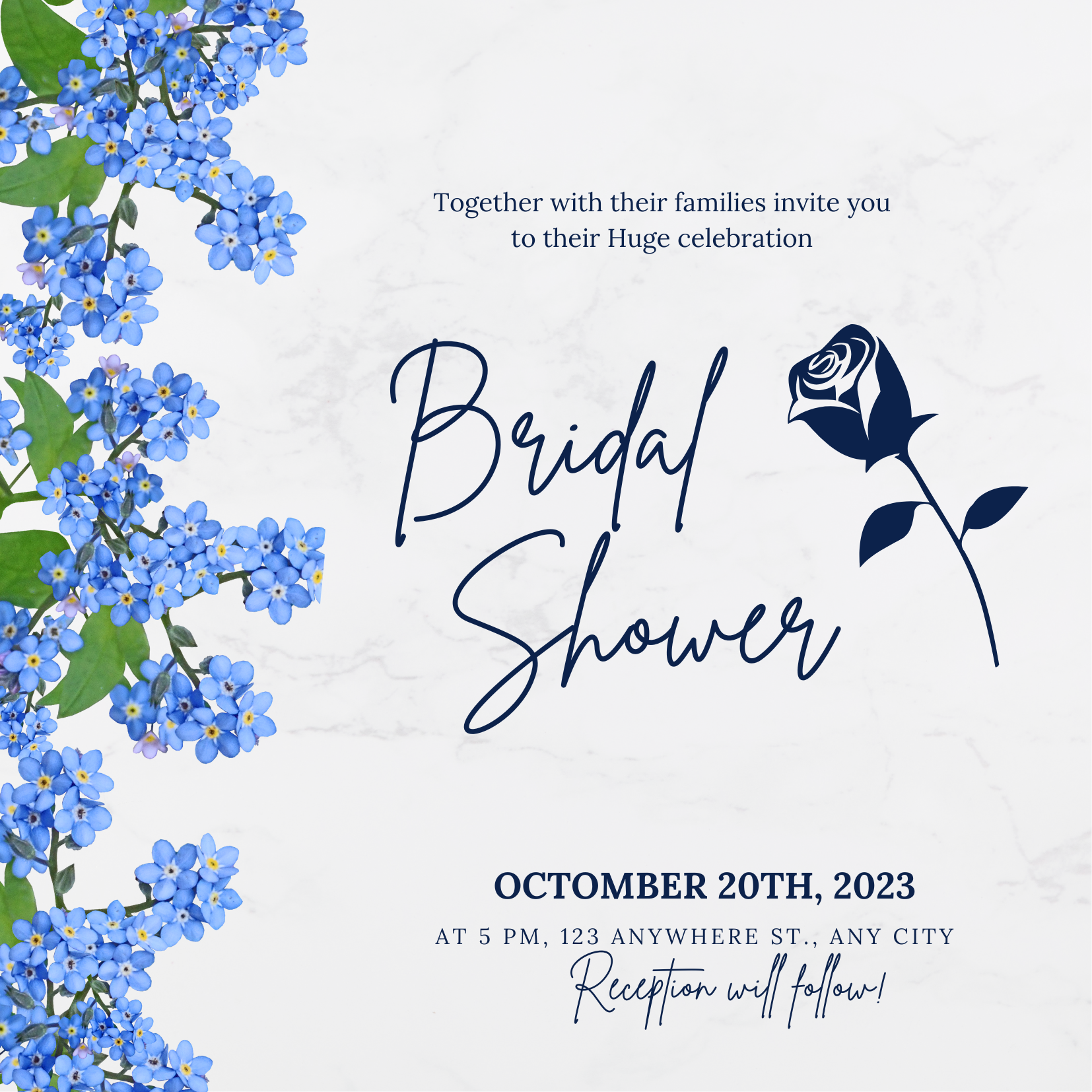 Design custom dua,  birthday,  party,  and baby shower invitation card