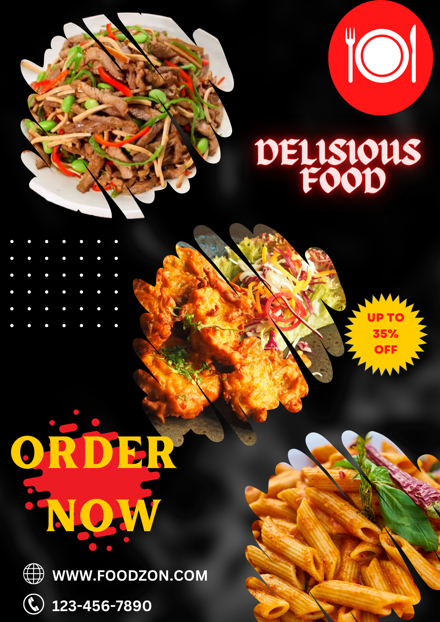 I will create an amazing flyer of resturant and food flyer