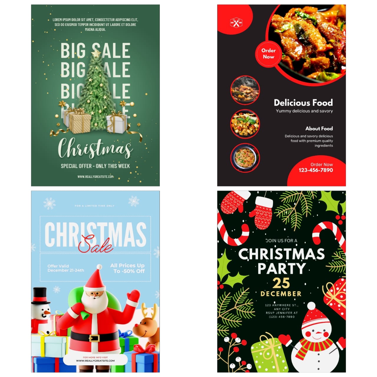 I will create an amazing flyer of resturant and food flyer