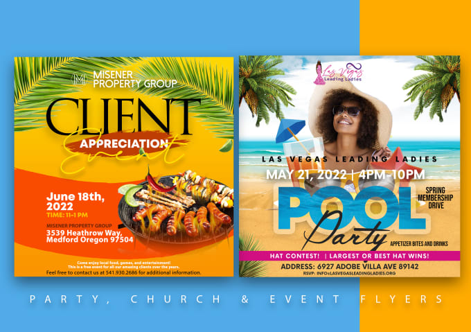 I will design a concert, nightclub, church, event or party flyer
