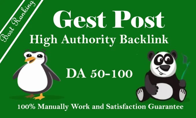 write and publish 20 guest post with 500+ word article high da 50 Plus