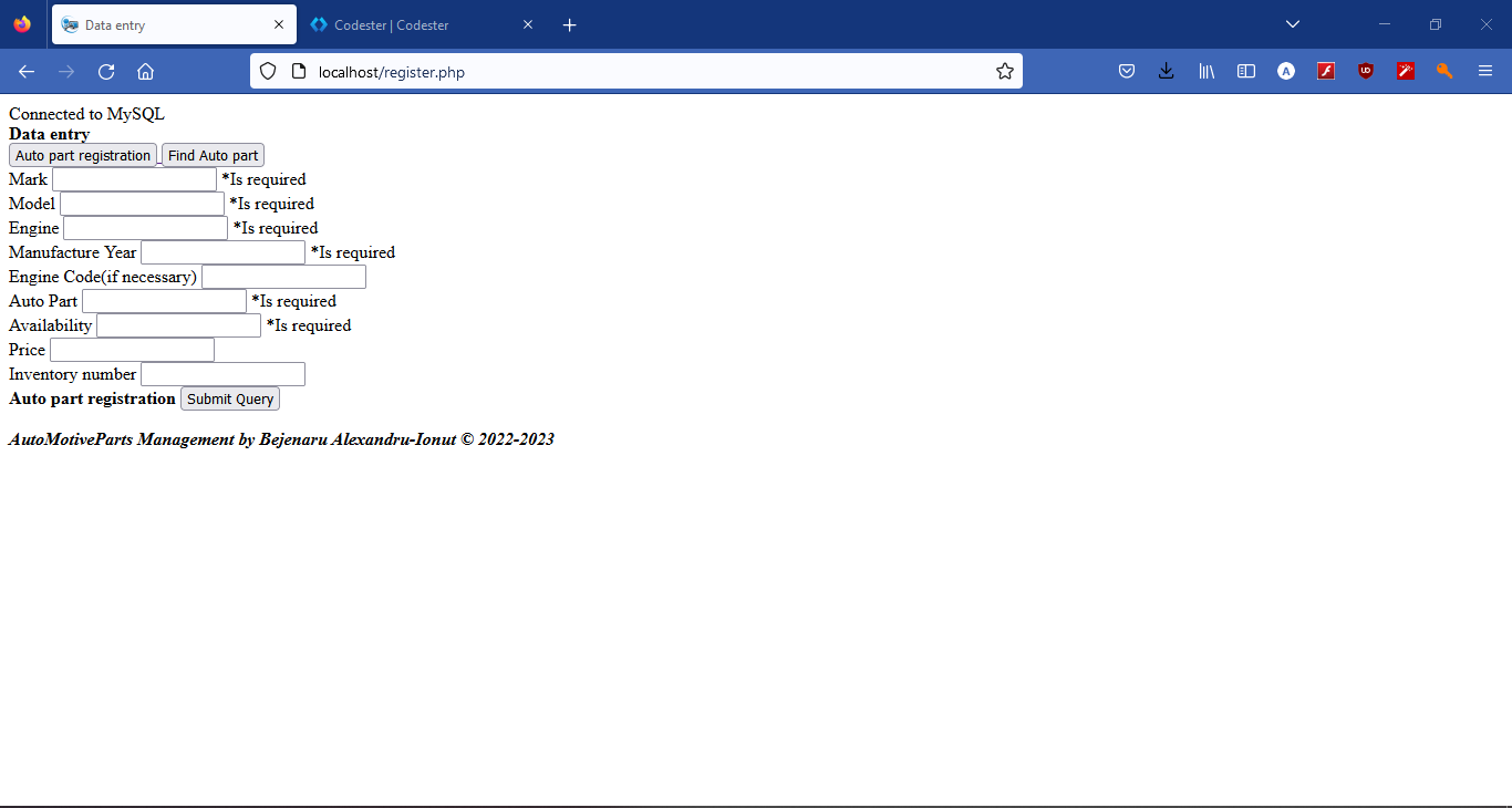 AutoMotive inventory management