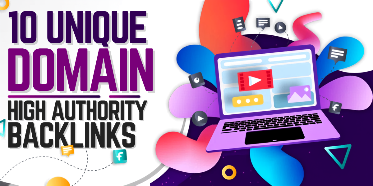 Rank 10 Unique Domain High Authority SEO Backlinks Hi...