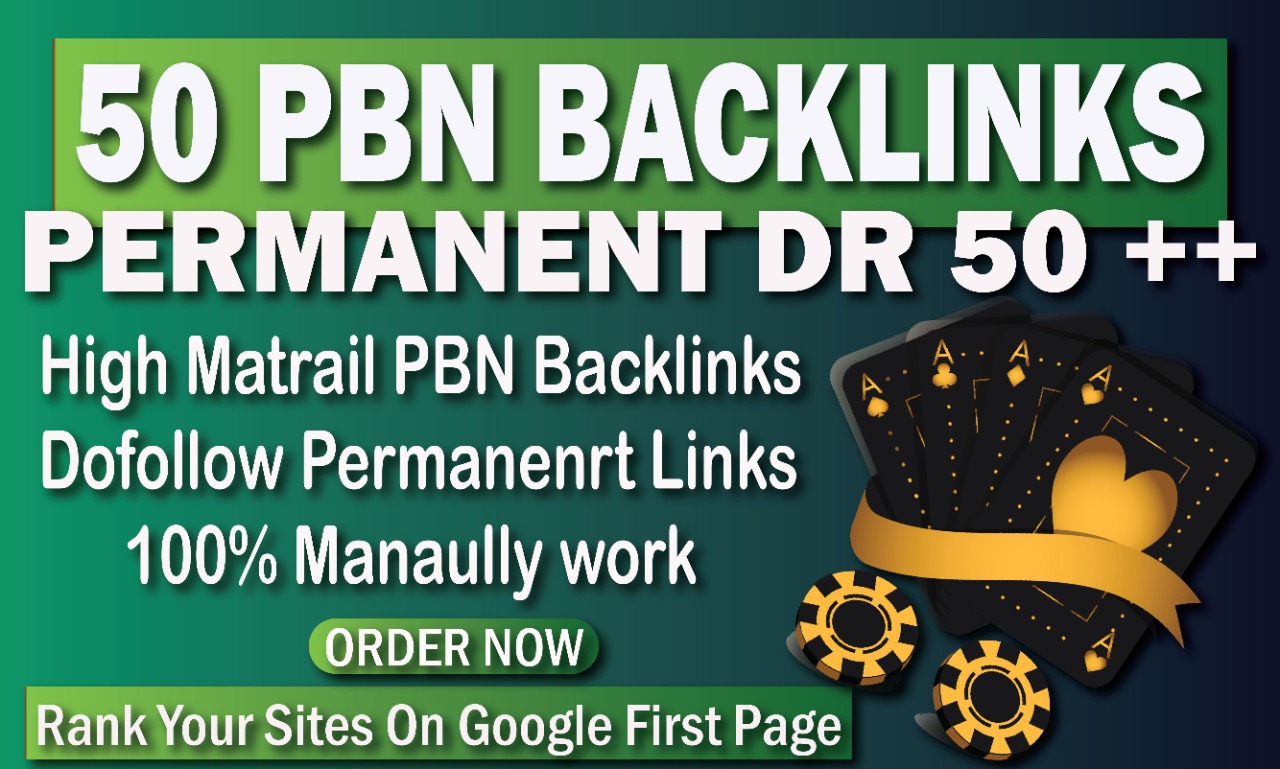 Powerfully 50 PBN High DR 50+ Do follow Backlinks Casino Poker Gambling