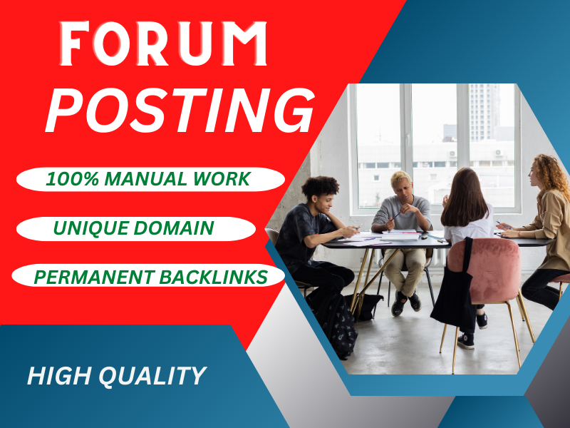 I will provide 70 forum posting backlinks to high da ...