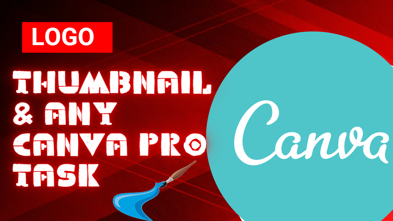 I will design logo, broucher, thumbnail, banner etc on canva