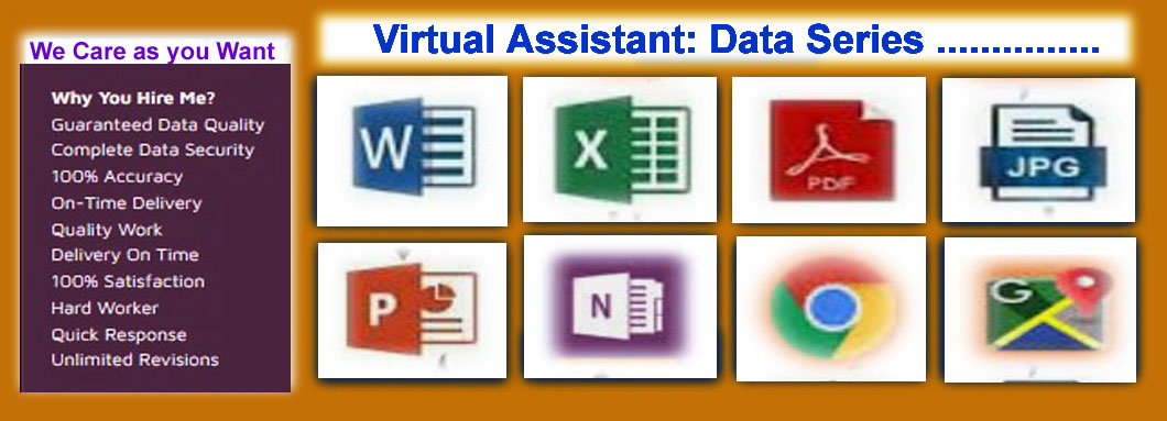 We can mange all of DATA Entry Series