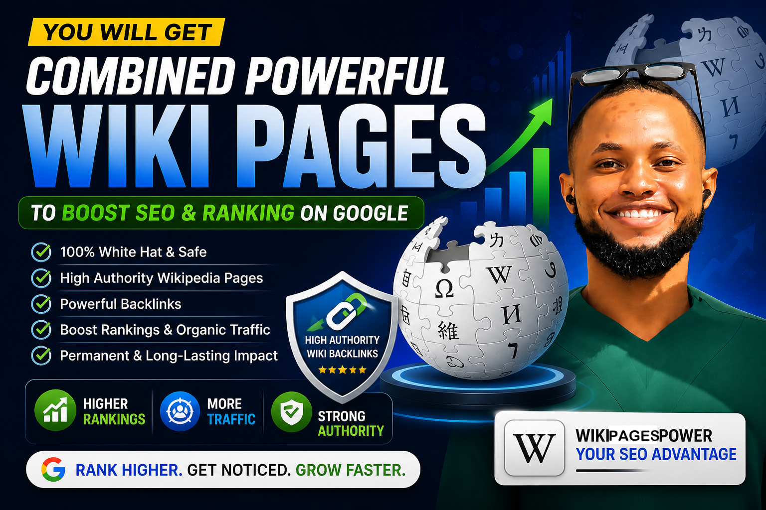 Get combined structured WIKI PAGES and SEO profiles for Google ranking