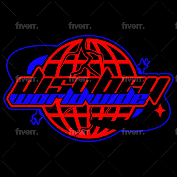 I will design a custom y2k logo for you!