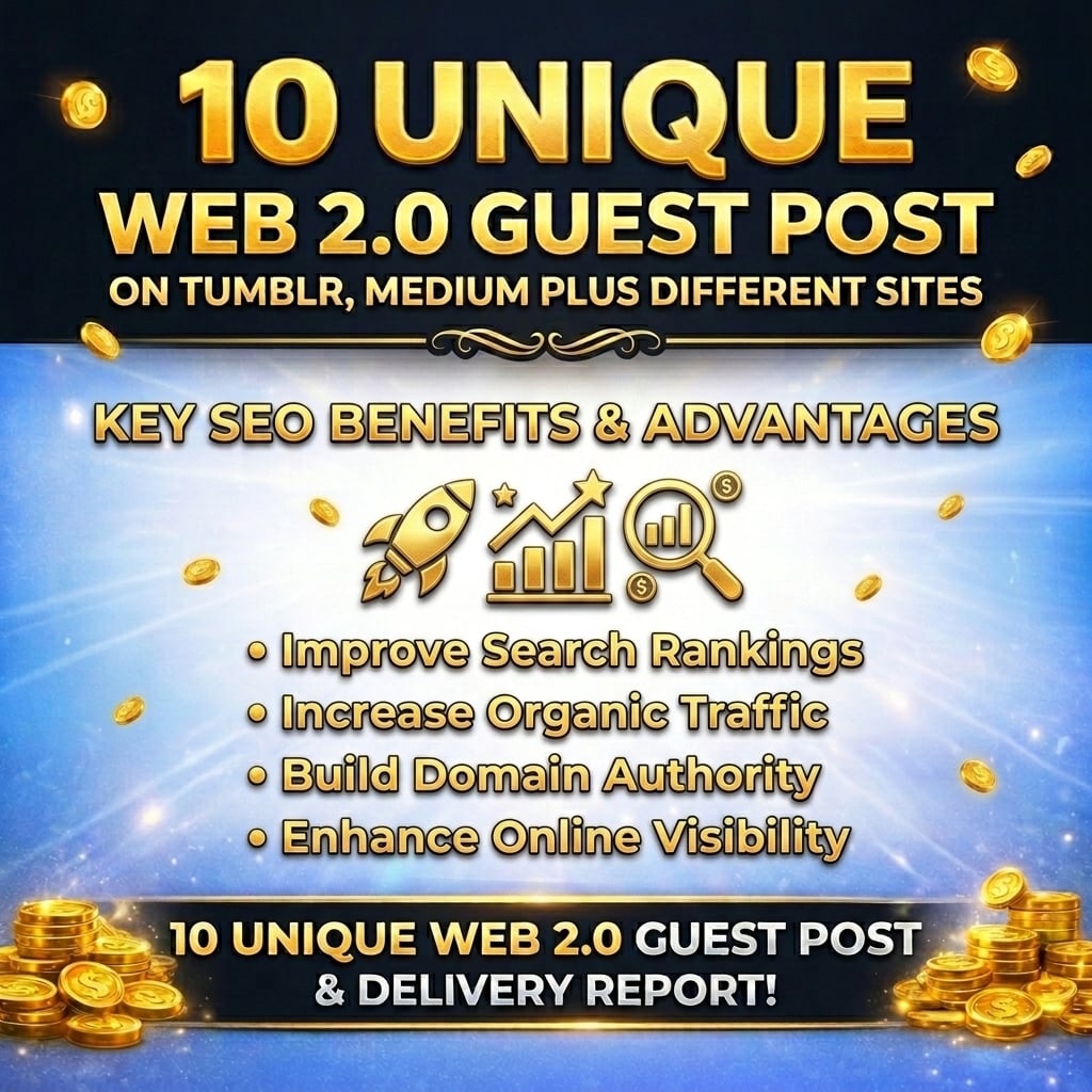 10 unique web2.0 guest post on Tumblr, Medium plus different sites