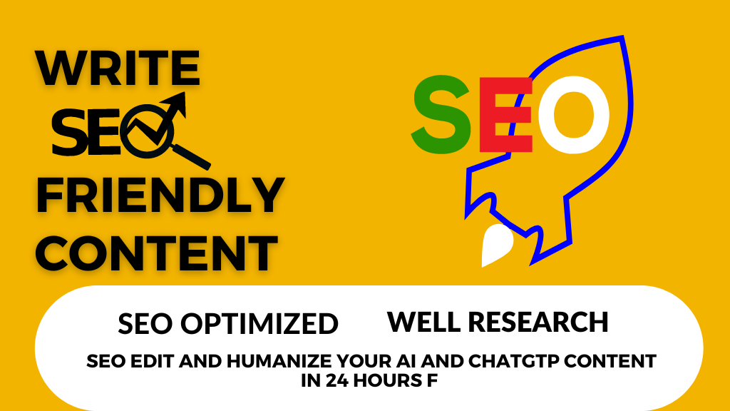 I will do 1500 SEO edit And humanize your AI And CHATGTP Content in 24 Hours