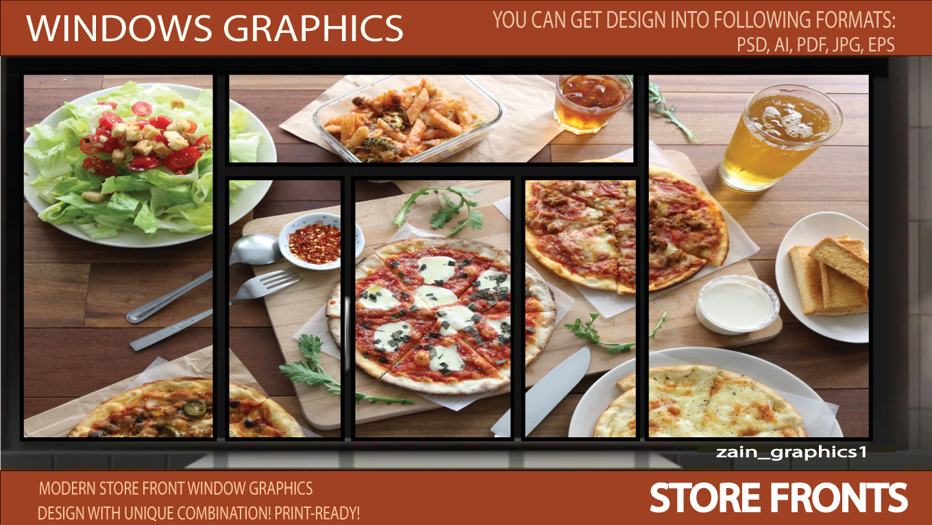 I will design creative storefront or shopfront window