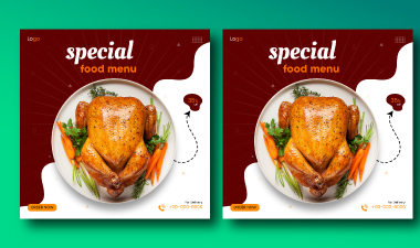 I will design creative awesome restaurant menu food poster