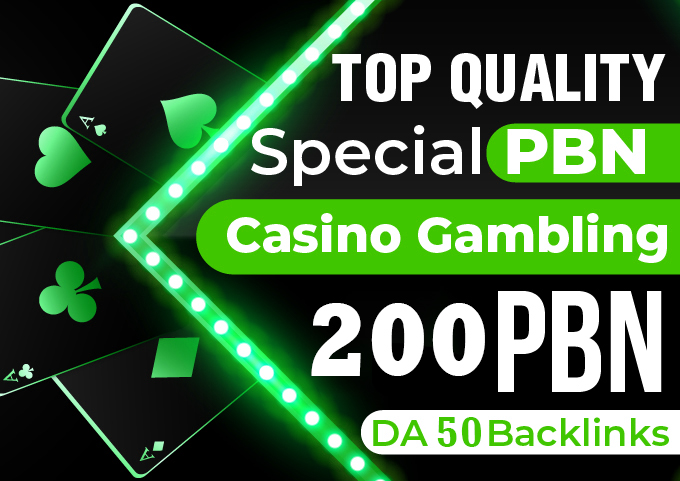 Rank your website 100 PBN DA 50 Online Poker Esports Betting slot Gambling/Casino Websites Rank