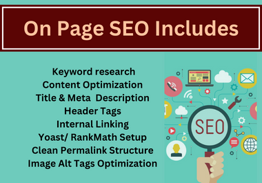 I will do best onpage SEO optimizations for your website