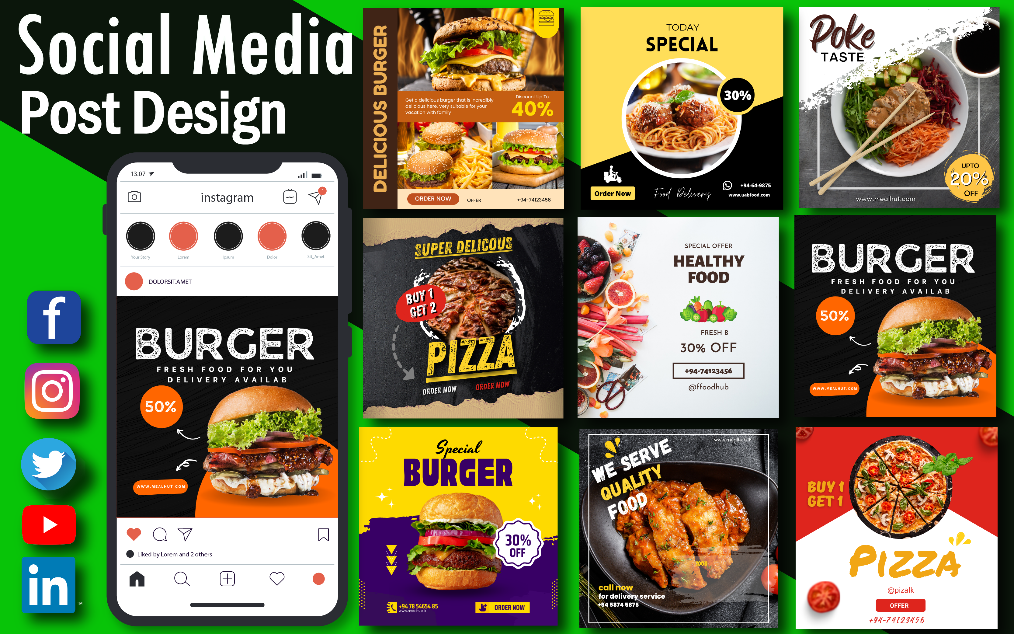 I Will do creative social media design, post ,story, banner, ad, thumbnail