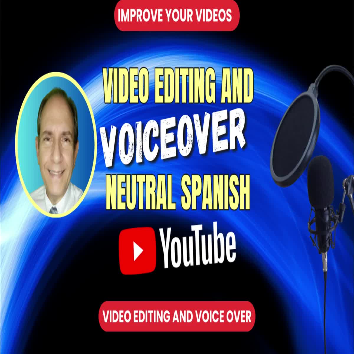 I will record voice over in neutral Spanish for YouTube videos Dubbing