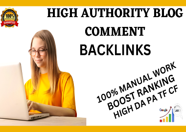 I will create 65 dofollow blog comment backlink off page SEO