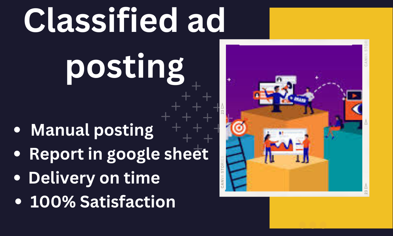 I will build 90 ads on top ad posting sites