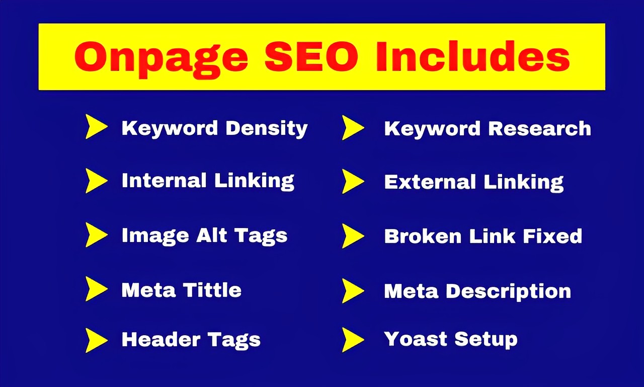 I will do on page and technical SEO and website optimization