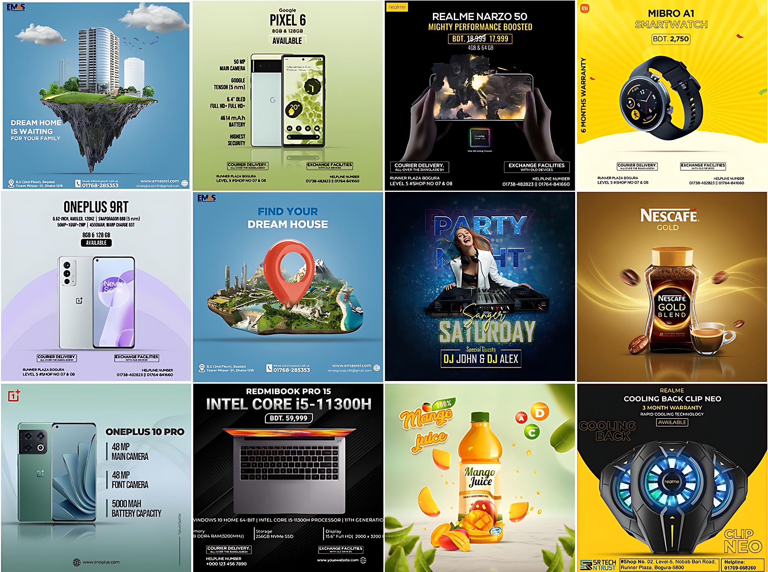 I will design outstanding social media posts, banners, and flyer for you.