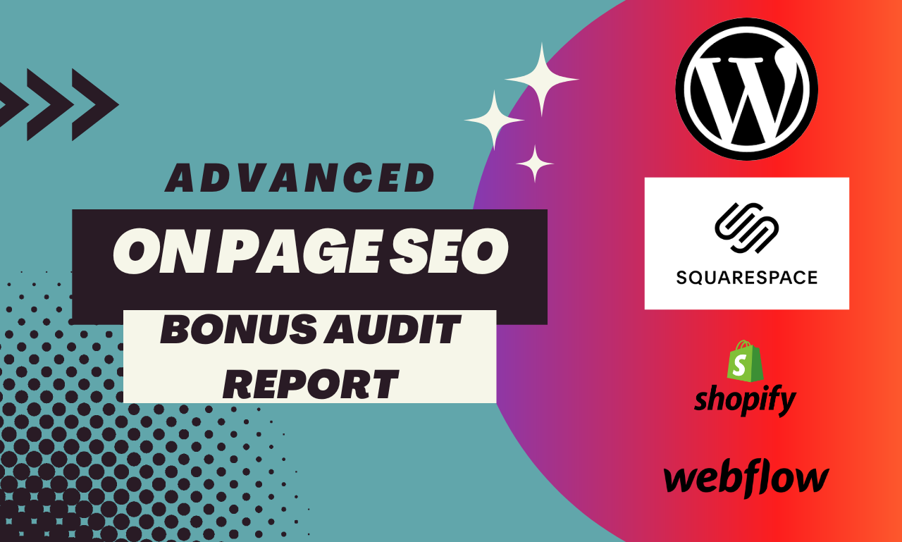 do wordpress,wix,shopify,squarespace on page SEO optimization for google rank
