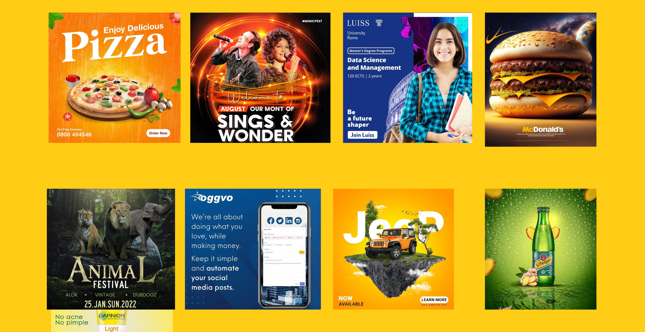 I will do social media post,social media ads design