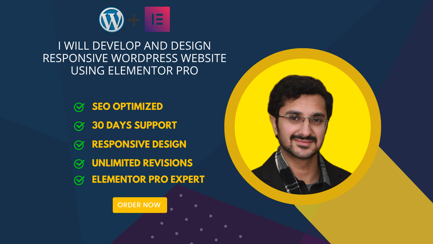 I will be your expert WordPress developer for custom responsive website