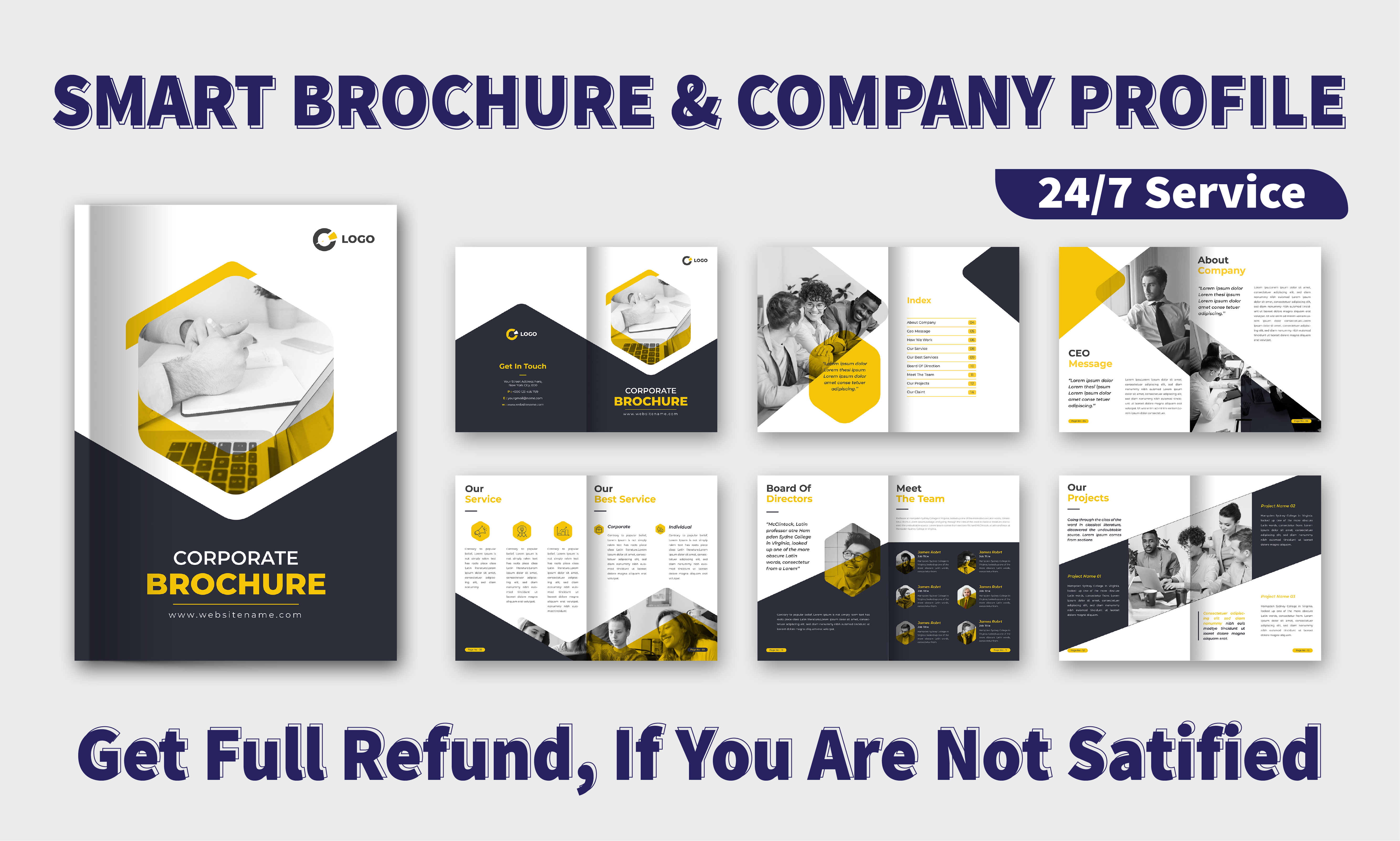 I will design smart brochure, company profile,report, proposal, pdf