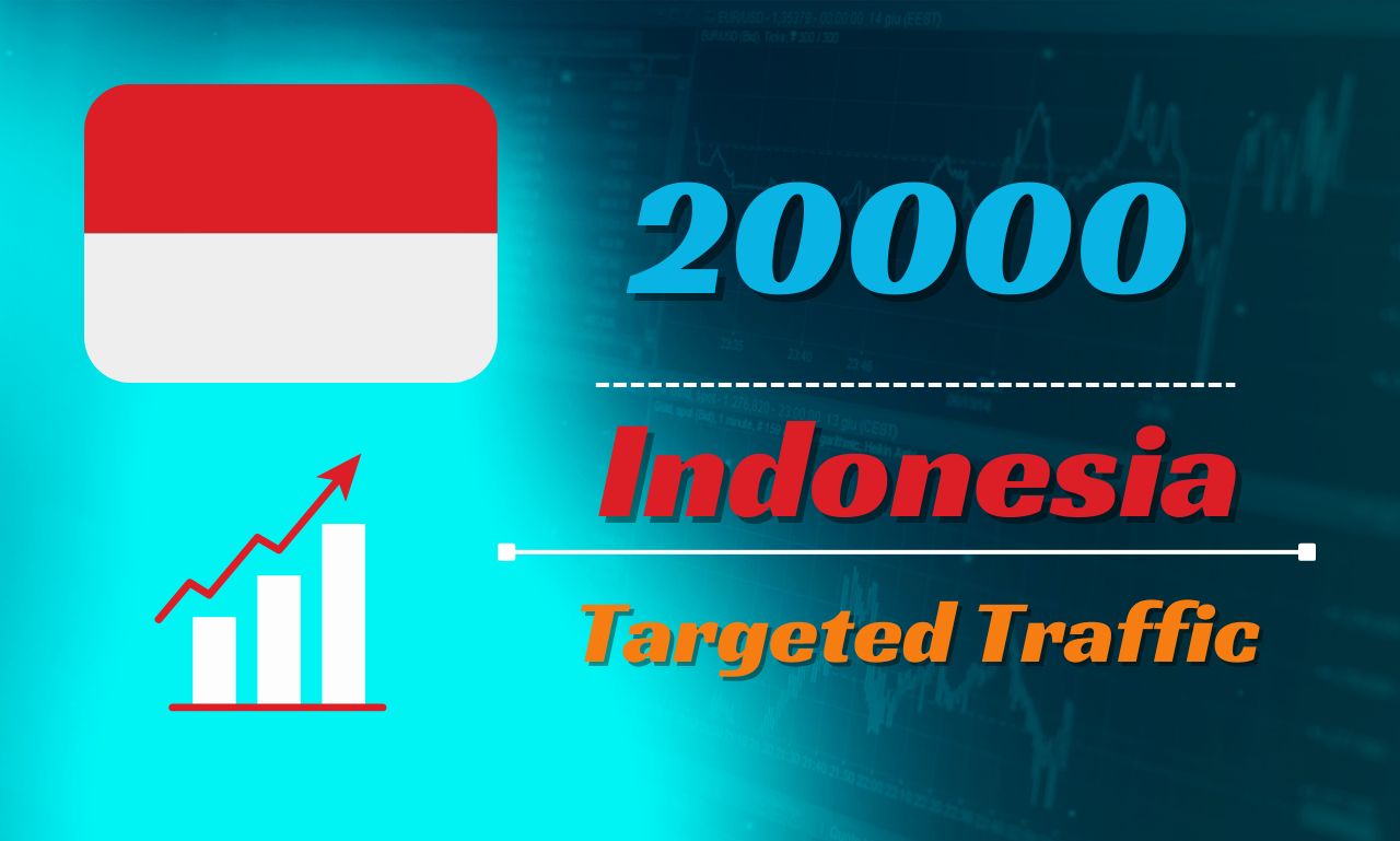 20000 website traffic in Indonesia, get real country targeted website traffic