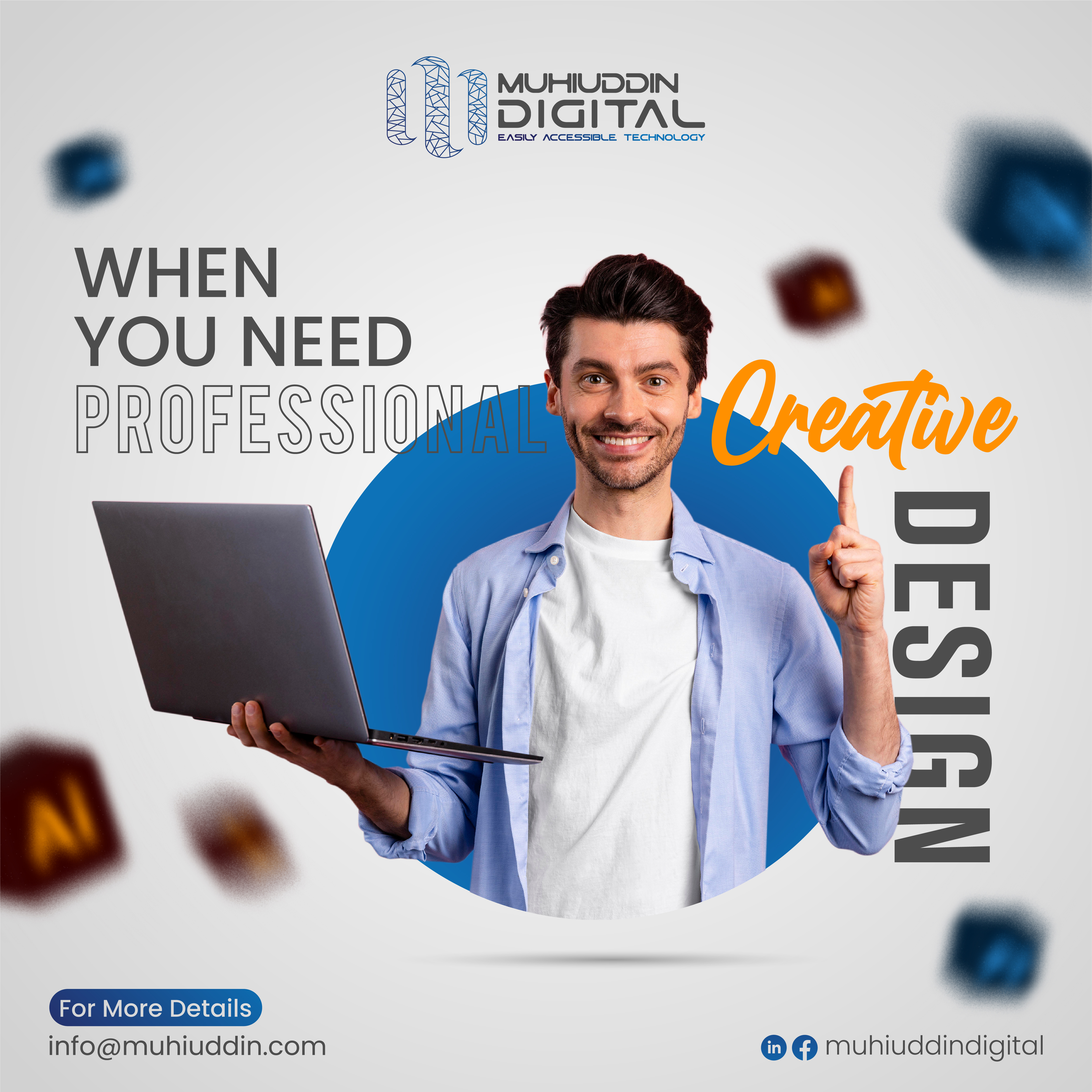 Ad Poster will be designed as required 